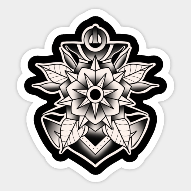 Mandala Anchor Sticker by Tattoos By A.G.